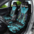 Personalized Elegant Wings and Dartboard Design Car Seat Cover with Swirling Floral Patterns - Wonder Print Shop