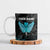 Personalized Elegant Wings and Dartboard Design Ceramic Mug with Swirling Floral Patterns - Wonder Print Shop