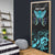 Personalized Elegant Wings and Dartboard Design Door Cover with Swirling Floral Patterns - Wonder Print Shop