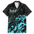 Personalized Elegant Wings and Dartboard Design Family Matching Mermaid Dress and Hawaiian Shirt with Swirling Floral Patterns - Wonder Print Shop