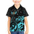 Personalized Elegant Wings and Dartboard Design Family Matching Mermaid Dress and Hawaiian Shirt with Swirling Floral Patterns - Wonder Print Shop