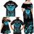 Personalized Elegant Wings and Dartboard Design Family Matching Off Shoulder Maxi Dress and Hawaiian Shirt with Swirling Floral Patterns - Wonder Print Shop