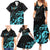 Personalized Elegant Wings and Dartboard Design Family Matching Summer Maxi Dress and Hawaiian Shirt with Swirling Floral Patterns - Wonder Print Shop