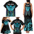 Personalized Elegant Wings and Dartboard Design Family Matching Tank Maxi Dress and Hawaiian Shirt with Swirling Floral Patterns - Wonder Print Shop