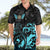 Personalized Elegant Wings and Dartboard Design Hawaiian Shirt with Swirling Floral Patterns - Wonder Print Shop