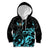 Personalized Elegant Wings and Dartboard Design Kid Hoodie with Swirling Floral Patterns - Wonder Print Shop