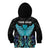 Personalized Elegant Wings and Dartboard Design Kid Hoodie with Swirling Floral Patterns - Wonder Print Shop