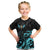 Personalized Elegant Wings and Dartboard Design Kid T Shirt with Swirling Floral Patterns - Wonder Print Shop