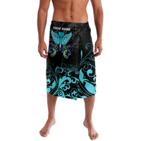 Personalized Elegant Wings and Dartboard Design Lavalava with Swirling Floral Patterns - Wonder Print Shop