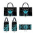 Personalized Elegant Wings and Dartboard Design Leather Bag with Swirling Floral Patterns - Wonder Print Shop