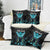 Personalized Elegant Wings and Dartboard Design Pillow Cover with Swirling Floral Patterns - Wonder Print Shop