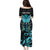 Personalized Elegant Wings and Dartboard Design Puletasi with Swirling Floral Patterns - Wonder Print Shop