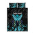 Personalized Elegant Wings and Dartboard Design Quilt Bed Set with Swirling Floral Patterns - Wonder Print Shop