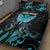 Personalized Elegant Wings and Dartboard Design Quilt Bed Set with Swirling Floral Patterns - Wonder Print Shop