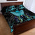 Personalized Elegant Wings and Dartboard Design Quilt Bed Set with Swirling Floral Patterns - Wonder Print Shop