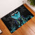 Personalized Elegant Wings and Dartboard Design Rubber Doormat with Swirling Floral Patterns - Wonder Print Shop