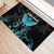 Personalized Elegant Wings and Dartboard Design Rubber Doormat with Swirling Floral Patterns - Wonder Print Shop