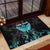Personalized Elegant Wings and Dartboard Design Rubber Doormat with Swirling Floral Patterns - Wonder Print Shop