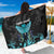 Personalized Elegant Wings and Dartboard Design Sarong with Swirling Floral Patterns - Wonder Print Shop