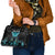 Personalized Elegant Wings and Dartboard Design Shoulder Handbag with Swirling Floral Patterns - Wonder Print Shop