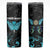 Personalized Elegant Wings and Dartboard Design Skinny Tumbler with Swirling Floral Patterns - Wonder Print Shop