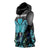 Personalized Elegant Wings and Dartboard Design Sleeveless Hoodie with Swirling Floral Patterns - Wonder Print Shop