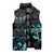 Personalized Elegant Wings and Dartboard Design Sleeveless Puffer Jacket with Swirling Floral Patterns - Wonder Print Shop