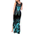 Personalized Elegant Wings and Dartboard Design Tank Maxi Dress with Swirling Floral Patterns - Wonder Print Shop