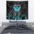 Personalized Elegant Wings and Dartboard Design Tapestry with Swirling Floral Patterns - Wonder Print Shop