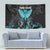 Personalized Elegant Wings and Dartboard Design Tapestry with Swirling Floral Patterns - Wonder Print Shop