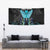 Personalized Elegant Wings and Dartboard Design Tapestry with Swirling Floral Patterns - Wonder Print Shop
