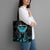Personalized Elegant Wings and Dartboard Design Tote Bag with Swirling Floral Patterns - Wonder Print Shop