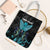 Personalized Elegant Wings and Dartboard Design Tote Bag with Swirling Floral Patterns - Wonder Print Shop