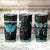 Personalized Elegant Wings and Dartboard Design Tumbler Cup with Swirling Floral Patterns - Wonder Print Shop