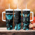 Personalized Elegant Wings and Dartboard Design Tumbler With Handle with Swirling Floral Patterns - Wonder Print Shop