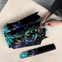 Personalized Elegant Wings and Dartboard Design Umbrella with Swirling Floral Patterns - Wonder Print Shop