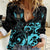 Personalized Elegant Wings and Dartboard Design Women Casual Shirt with Swirling Floral Patterns - Wonder Print Shop