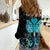 Personalized Elegant Wings and Dartboard Design Women Casual Shirt with Swirling Floral Patterns - Wonder Print Shop