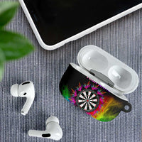 Personalized Colorful Neon Darts AirPods Case with Bold Abstract Background - Wonder Print Shop