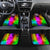 Personalized Colorful Neon Darts Car Mats with Bold Abstract Background - Wonder Print Shop