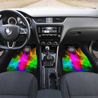 Personalized Colorful Neon Darts Car Mats with Bold Abstract Background - Wonder Print Shop