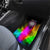 Personalized Colorful Neon Darts Car Mats with Bold Abstract Background - Wonder Print Shop