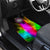 Personalized Colorful Neon Darts Car Mats with Bold Abstract Background - Wonder Print Shop