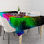 Personalized Colorful Neon Darts Tablecloth with Bold Abstract Background - Wonder Print Shop