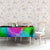 Personalized Colorful Neon Darts Tablecloth with Bold Abstract Background - Wonder Print Shop