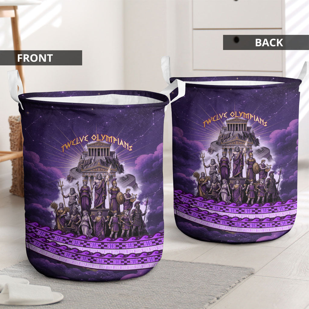 Twelve Olympians Laundry Basket Gods Of Mount Olympus Greek Mythology