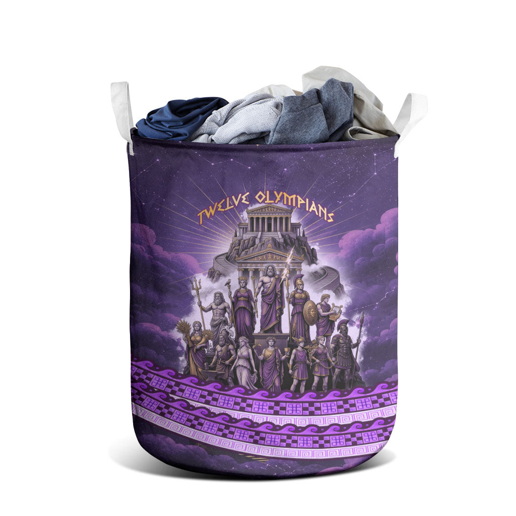 Twelve Olympians Laundry Basket Gods Of Mount Olympus Greek Mythology