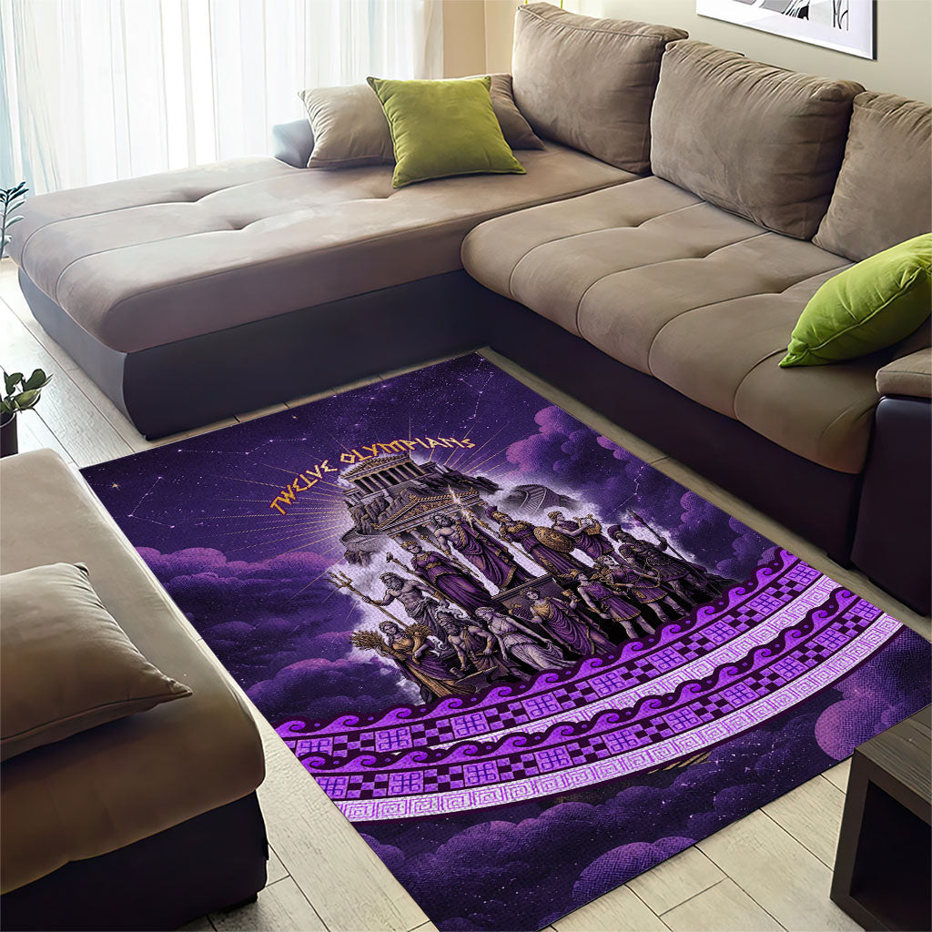 Twelve Olympians Area Rug Gods Of Mount Olympus Greek Mythology