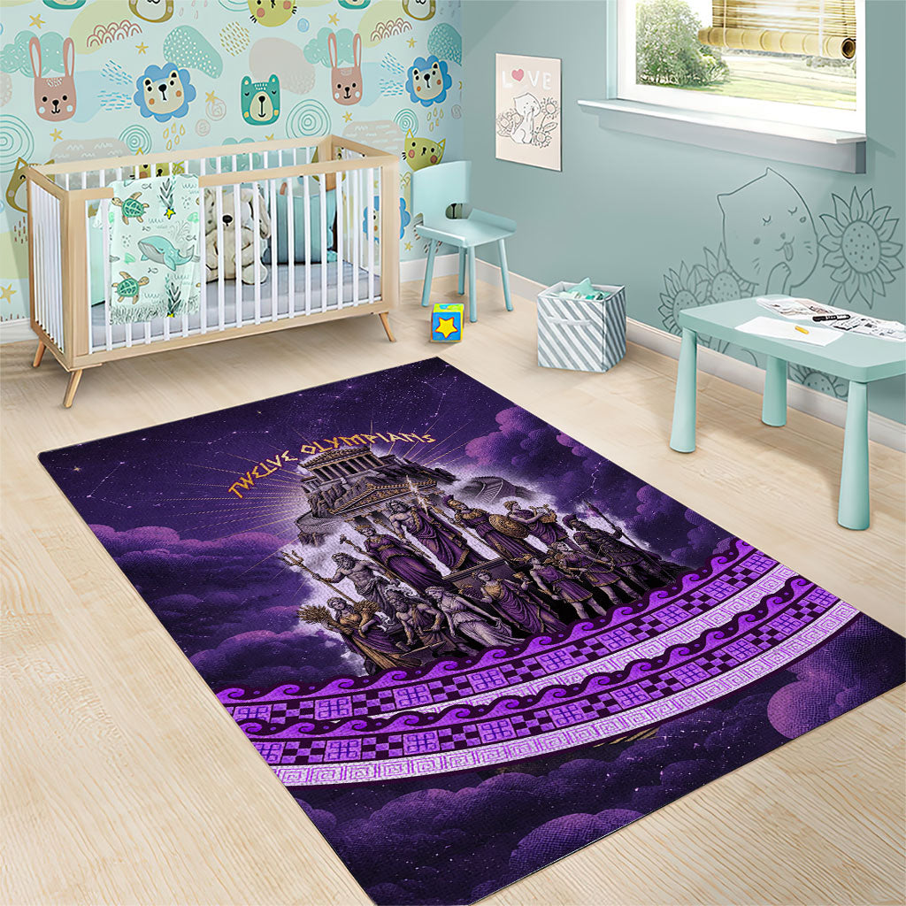 Twelve Olympians Area Rug Gods Of Mount Olympus Greek Mythology