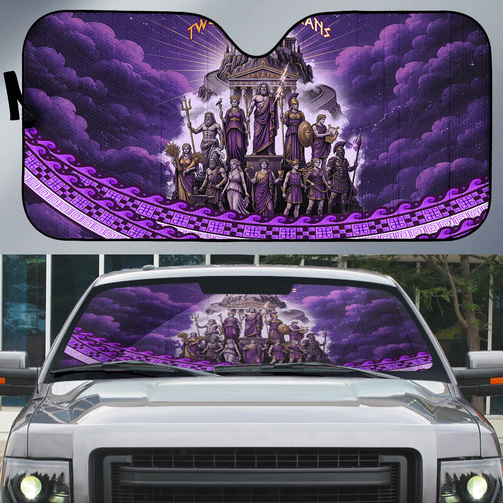 Twelve Olympians Auto Sun Shade Gods Of Mount Olympus Greek Mythology